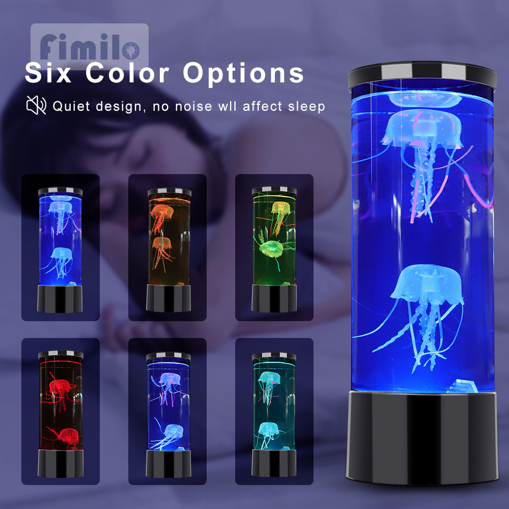 Fantasy LED Jellyfish Lamp Color Changing Jellyfish Tank Aquarium Led Lamp Relaxing Mood Night Light