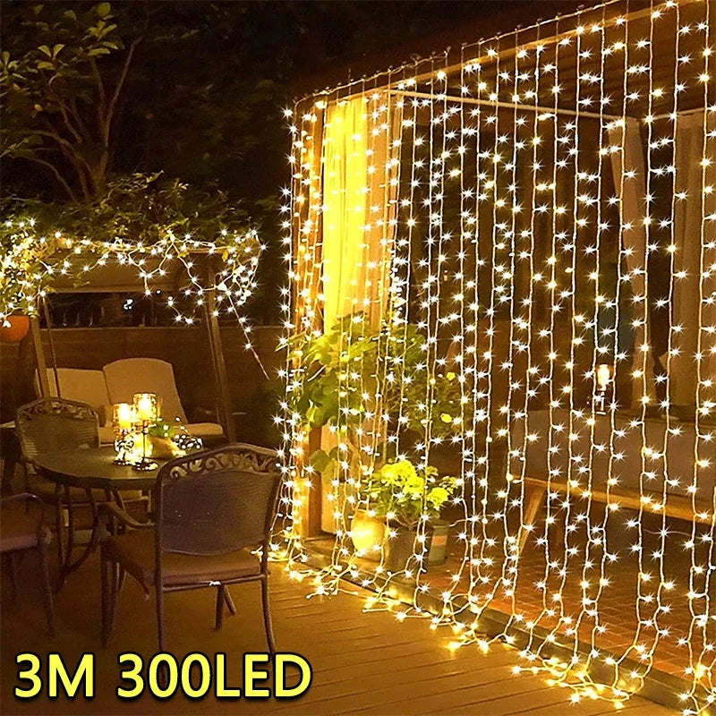 Create a magical ambiance with our 3M LED Curtain String Lights, perfect for adding a touch of warmth and sparkle to any space. Whether for special occasions or everyday decoration, these lights transform any room into a glowing oasis.