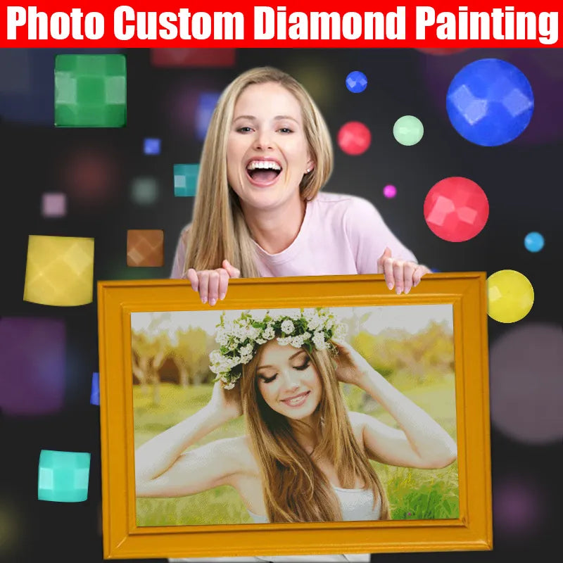 Turn your favorite photos into dazzling works of art with our Photo Custom Diamond Painting service. Perfect for capturing cherished moments, this personalized diamond painting transforms your images into stunning, sparkling masterpieces. Ideal for home decor or thoughtful gifts, each painting is crafted with high-quality, vibrant diamonds that bring your photos to life in a unique and eye-catching way.