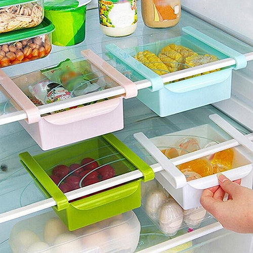 Transform your fridge into an organized haven with our Hanging Plastic Refrigerator Storage Rack. This versatile storage solution is perfect for maximizing space in your refrigerator, keeping your food items neatly arranged and easily accessible. Made from durable, BPA-free plastic, this hanging rack is designed to fit seamlessly onto most refrigerator shelves.