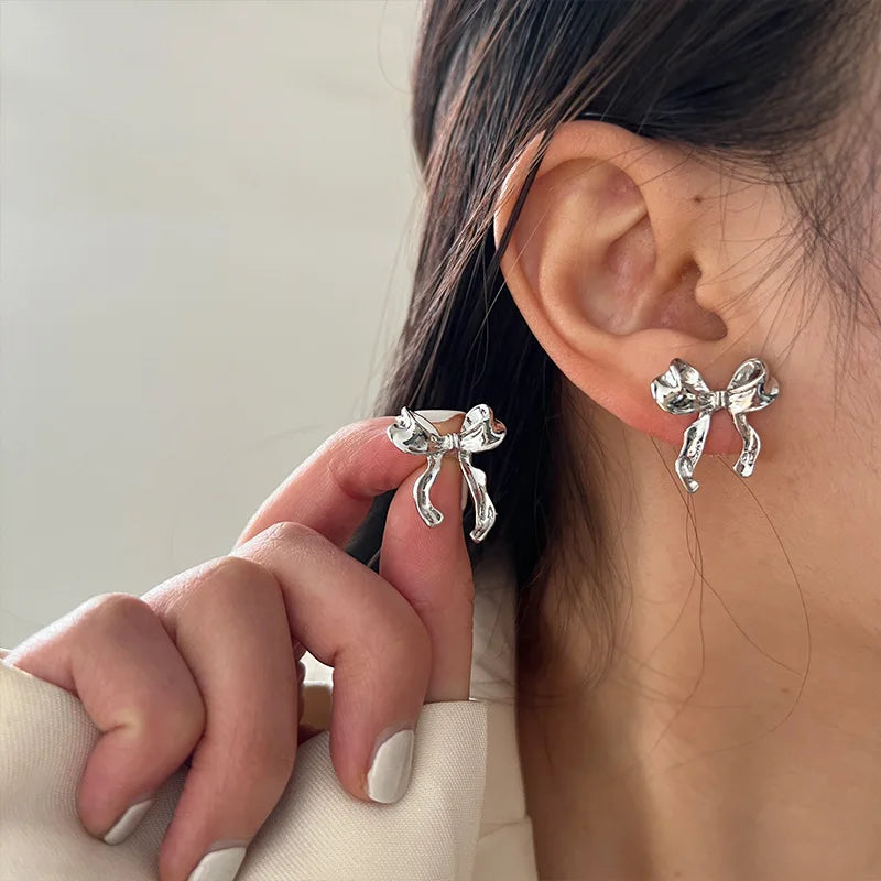 Sweet and Cool Style Bow Knot Earrings