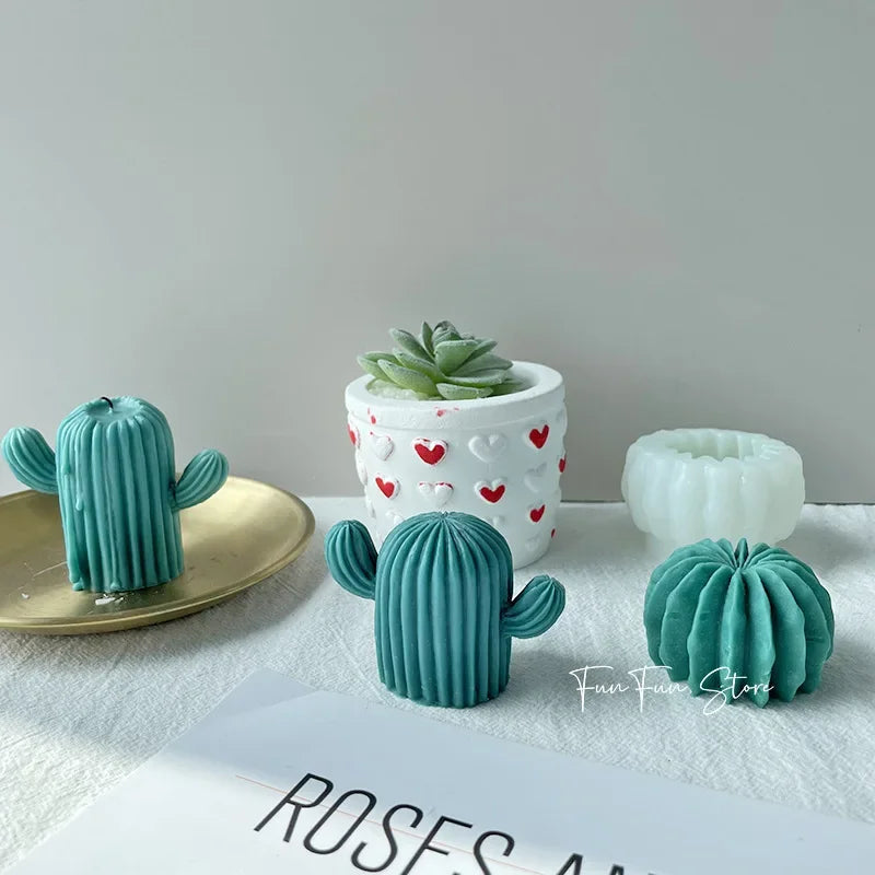 Cactus Scented Candle Home Decor