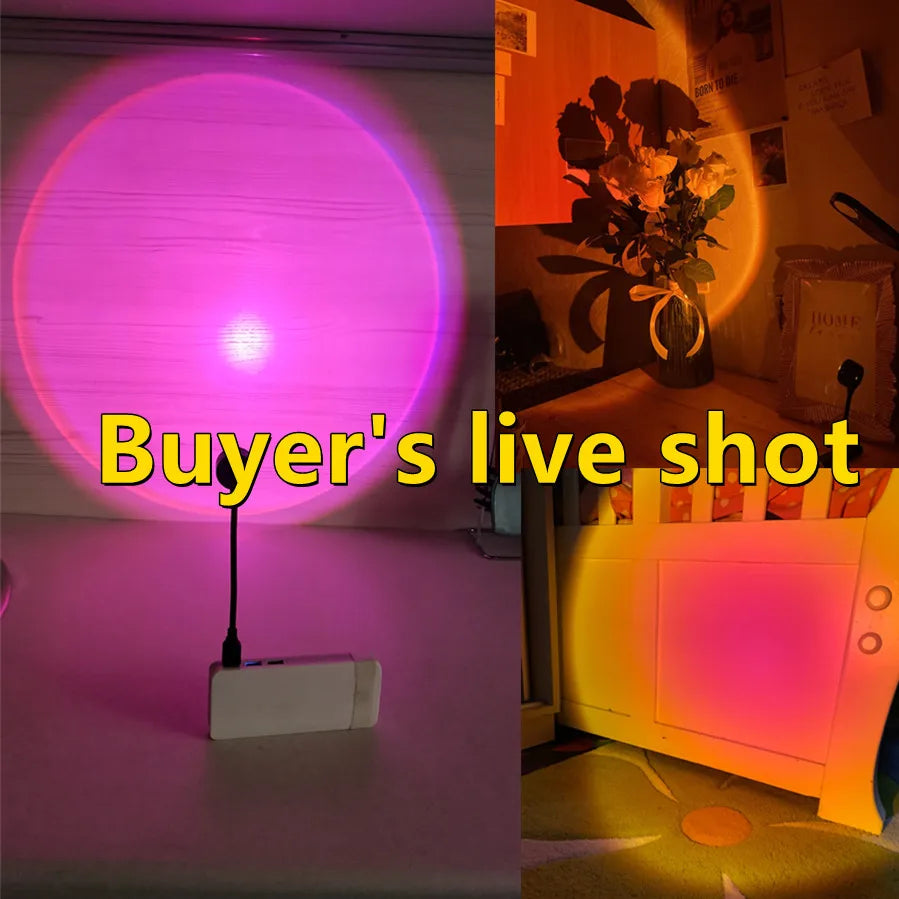 Led USB Sunset Lamp Projector Home Decor