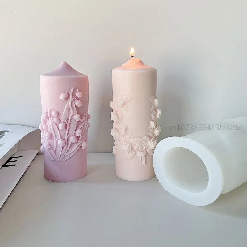 Rose Flower Bouquet Scented Candle