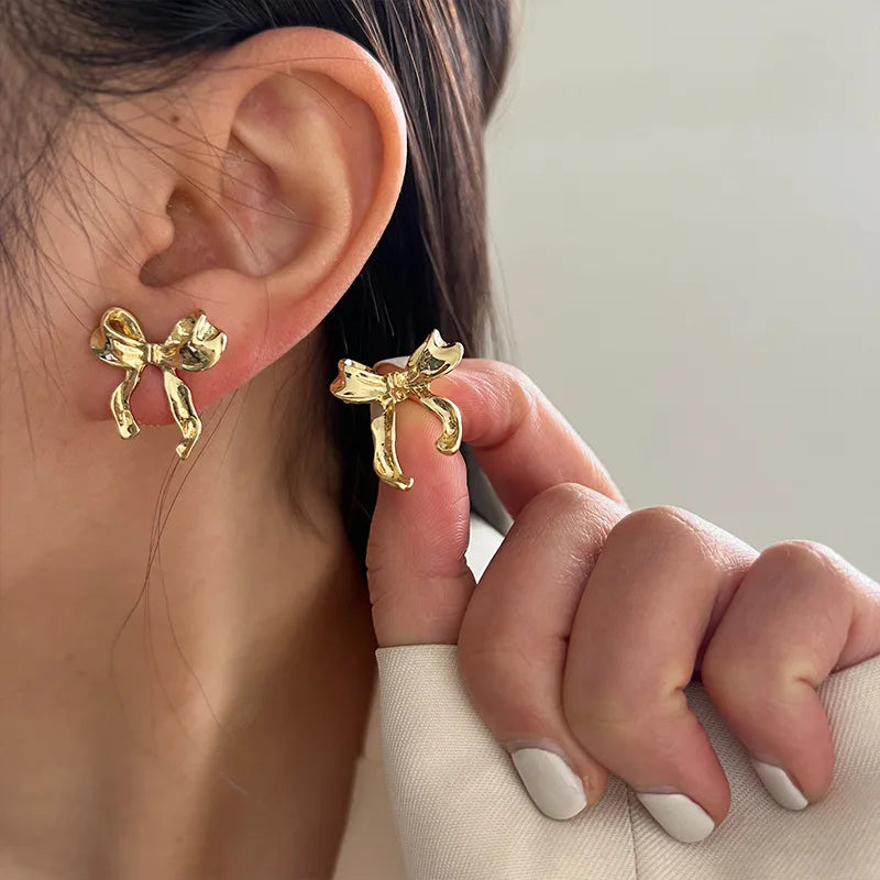 Sweet and Cool Style Bow Knot Earrings