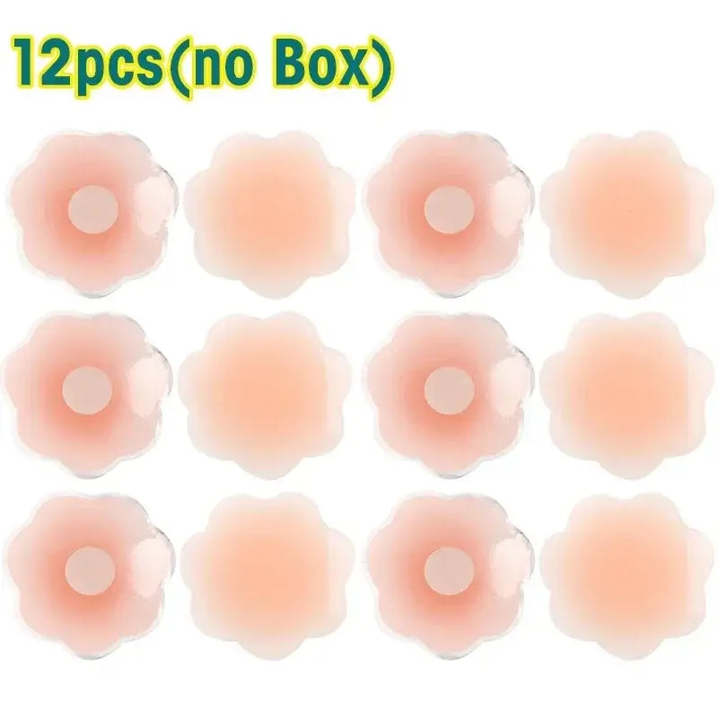 Reusable Silicone Breast Petals for Women | Invisible Nipple Covers | Strapless & Backless Stick-On Bra | Silicone Breast Stickers