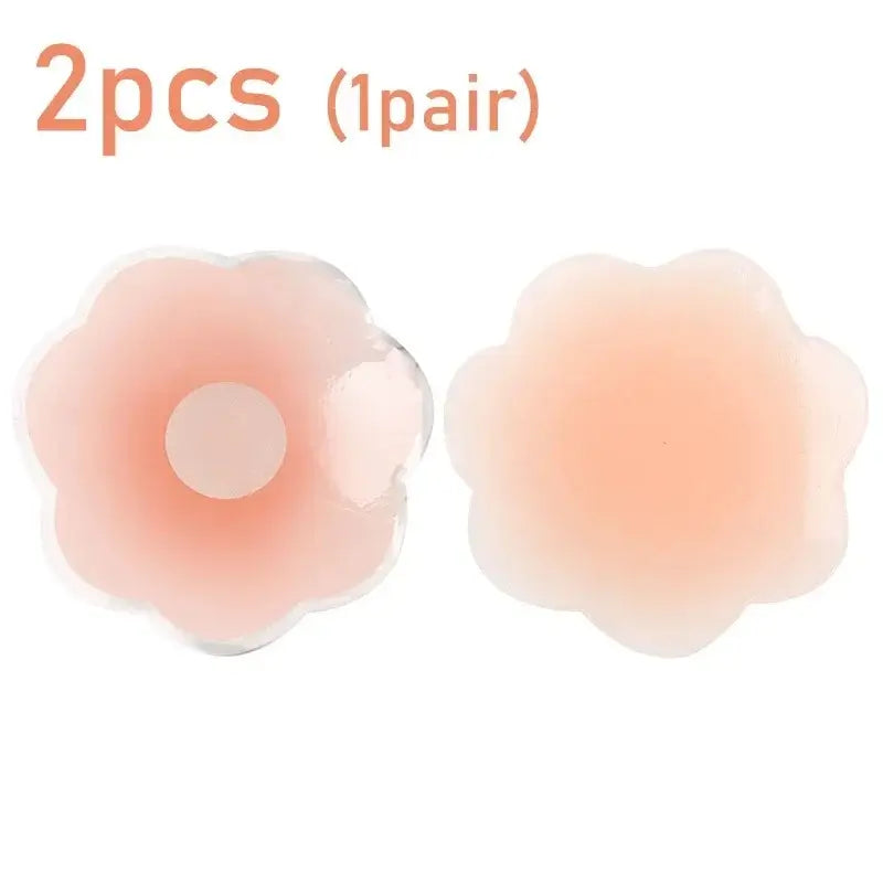 Reusable Silicone Breast Petals for Women | Invisible Nipple Covers | Strapless & Backless Stick-On Bra | Silicone Breast Stickers